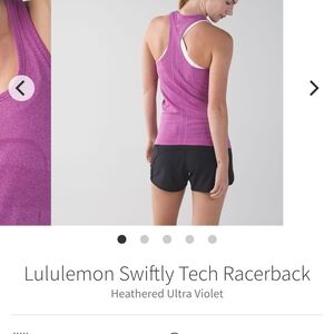 Lululemon Athletica Heathered Ultra Violet Tank Top